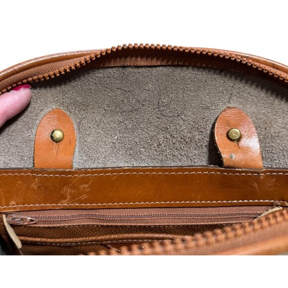 Vtg Dooney & Bourke All Weather Leather Norfolk Satchel Purse Bag w/ COA - Picture 8 of 9